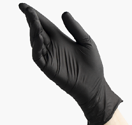 Перчатки BENOVY Nitrile MultiColor BS, перчатки нитриловые, черные, XS, 50 пар. 3,5 гр.
